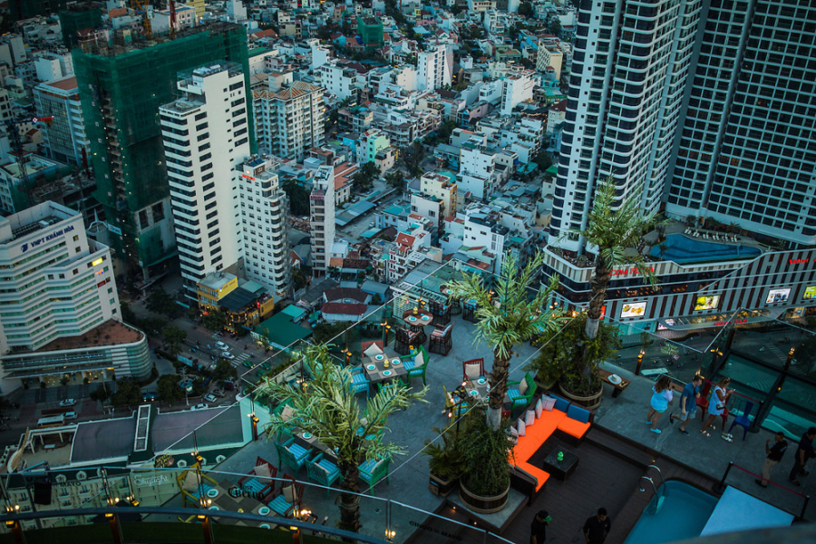 Rooftop lounging at Skylight Nha Trang