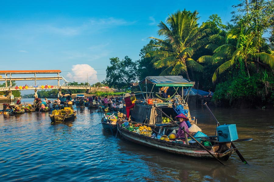 Cần Thơ’s floating markets are a showcase of the freshest Mekong fruits.