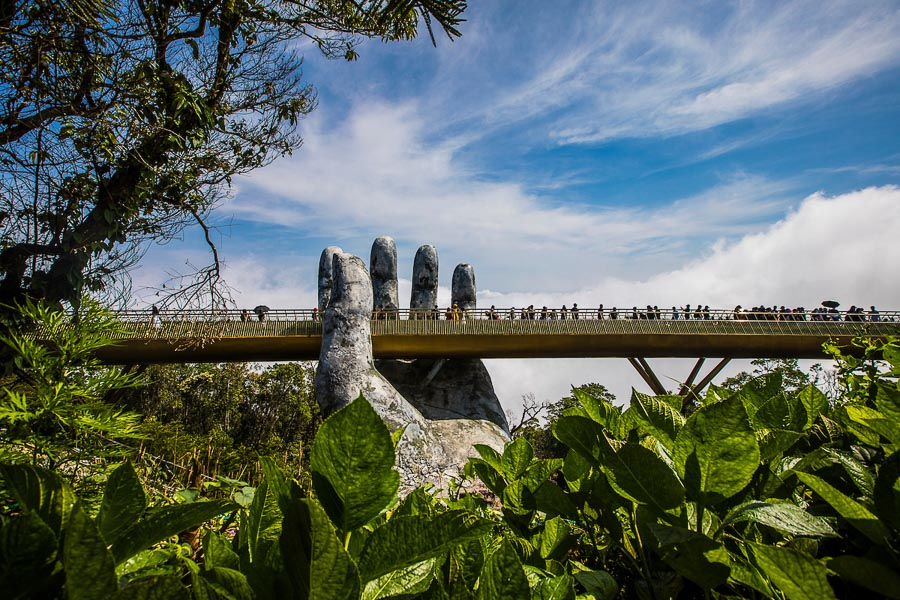 The Golden Bridge in Bà Nà Hills has become a new symbol of Đà Nẵng.