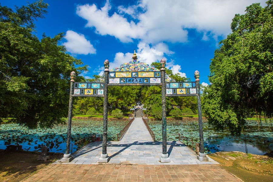 The tomb of Emperor Minh Mạng is one of the most beautiful of the Huế tombs.