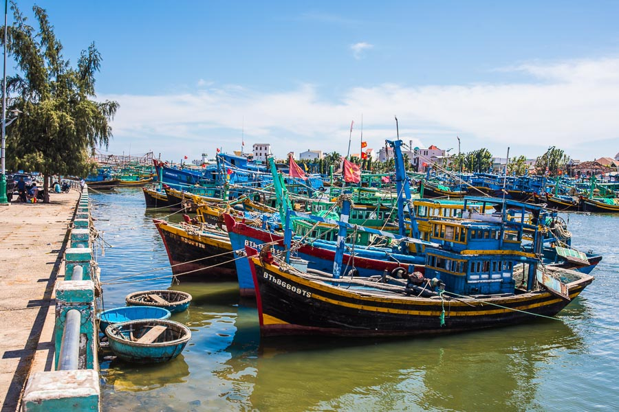 Mũi Né’s roots as a fishing community are felt everywhere all over the town.