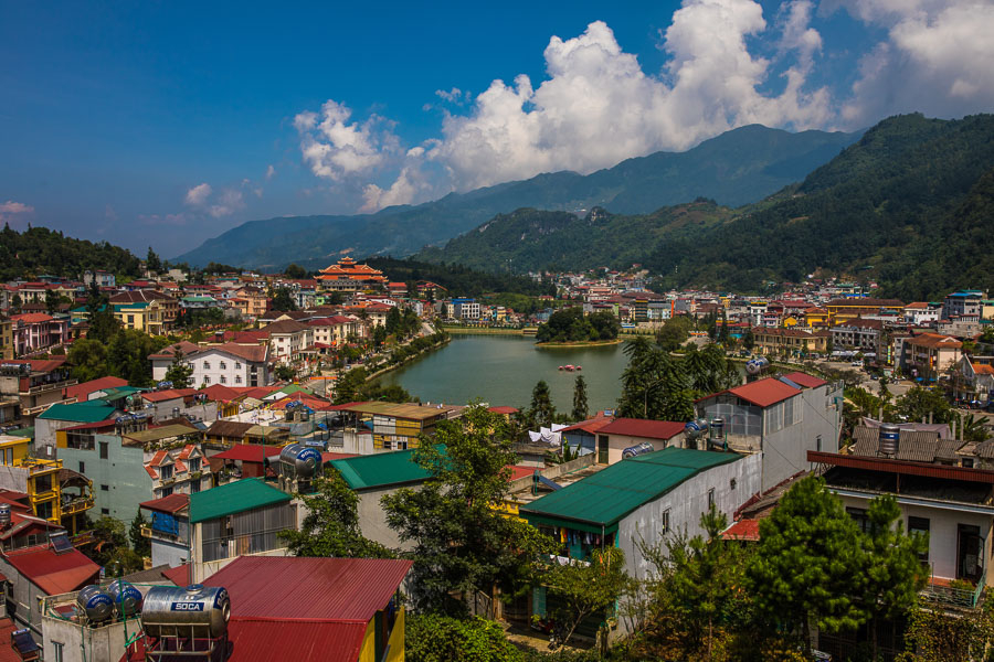 Sapa town in Lào Cai Province is a six-hour drive from Hanoi.